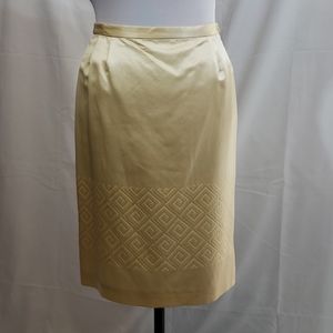 NWOT Tombolini Silk Blend Pencil Skirt Size 6